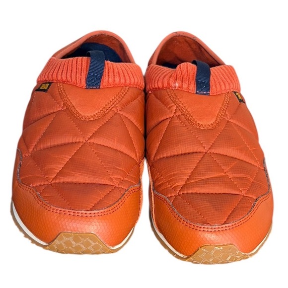 Teva ReEMBER Satinya Burnt Orange Moc Quilted Collapsible Heel Women's Size 8 - Picture 2 of 7